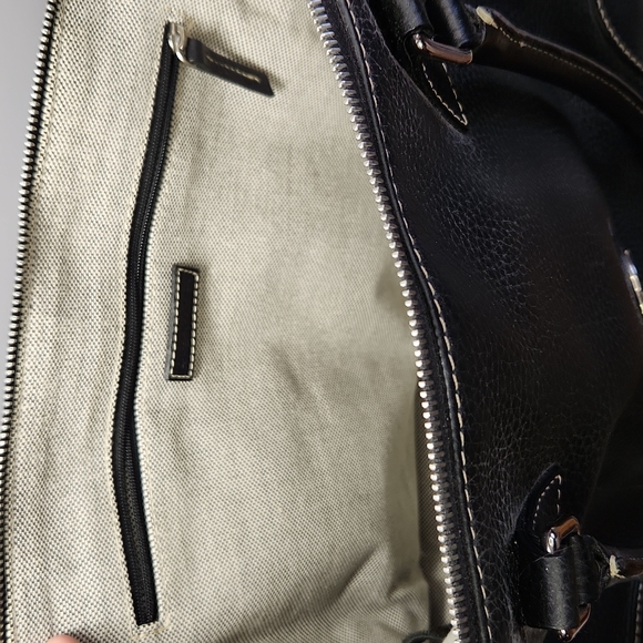 Dooney and Bourke Black Pebble Leather Satchel - Picture 8 of 16